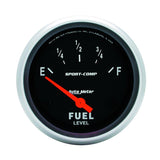 AutoMeter Gauge Fuel Level 2-5/8in. 0 Ohm(e) to 30 Ohm(f) Elec Sport-Comp - 3517