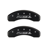 MGP 4 Caliper Covers Engraved Front Corvette C7 Engraved Rear Z51/2015 Red finish silver ch - 13084SZ51RD