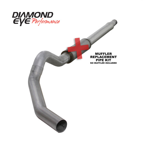 Diamond Eye KIT 5in CB MFLR RPLCMENT PIPE SGL AL: 03-07 FORD 6.0L F250/F350 - K5344A-RP
