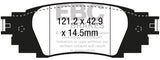 EBC 2016+ Lexus Rx350 3.5L Ultimax2 Rear Brake Pads - UD1879