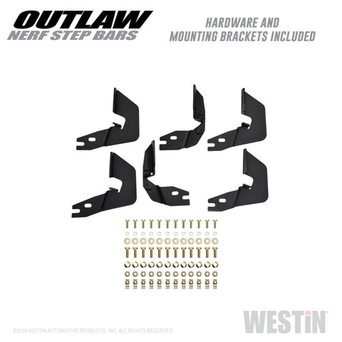 Westin 14-18 Chevrolet/GMC Silv/Seirra 1500 Double Cab Outlaw Nerf Step Bars - 58-53715