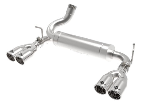 aFe Vulcan Series 2.5in 304 SS Axle-Back Exhaust Polished 07-18 Jeep Wrangler (JK) V6-3.6/3.8L - 49-38086-P