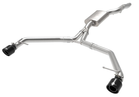aFe MACH Force-Xp 13-16 Audi Allroad L4 SS Axle-Back Exhaust w/ Black Tips - 49-36437-B