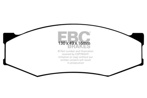 EBC 90-93 Infiniti M30 3.0 Redstuff Front Brake Pads - DP3538C