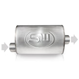 Stainless Works 2.25in ID OFFSET INLET/ 2.25in OD CENTER OUTLET 4inX8in - TM4S22O22C