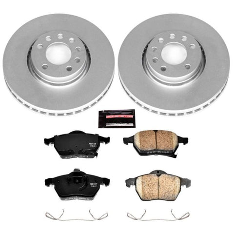 Power Stop 99-02 Saab 9-3 Front Z23 Evolution Sport Coated Brake Kit - CRK5218