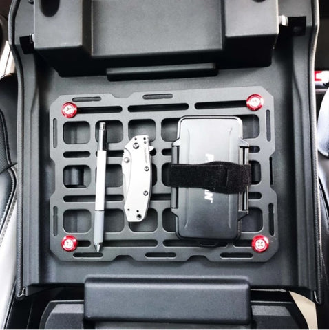BuiltRight Industries 10in x 7.5in Tech Plate Steel Mounting Panel - Black - 201011