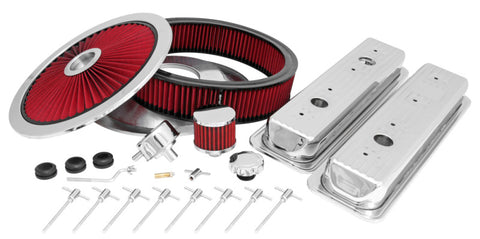 Spectre SB Chevy Centerbolt Deluxe Engine Dress Up Kit - Red - 5432