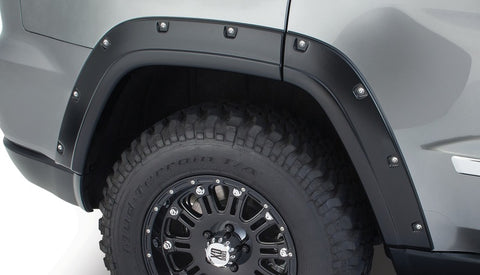 Bushwacker 11-18 Jeep Grand Cherokee Pocket Style Flares 4pc Does Not Fit SRT8 - Black - 10927-02