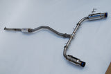 Invidia 2022+ Honda Civic Si (1.5T) 70mm N1 Cat Back Exhaust - Burnt TI Tips - HS22HS4GD1STL