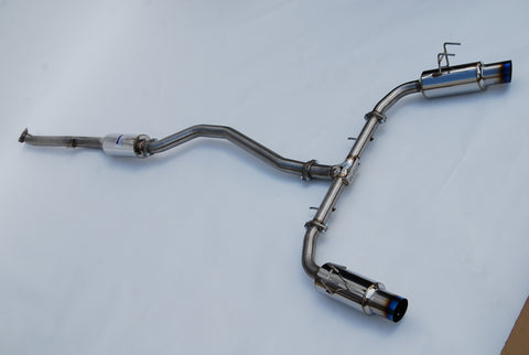 Invidia 2022+ Honda Civic Si (1.5T) 70mm N1 Cat Back Exhaust - Burnt TI Tips - HS22HS4GD1STL