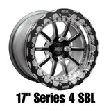 Belak 17x9.5 / 6.25in BS / 6x135mm BP / High Pad / Series 4 - Single Beadlock Wheel - 17096135S46BS-SBL
