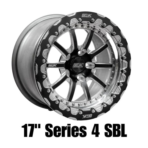 Belak 17x9.5 / 6.25in BS / 6x135mm BP / High Pad / Series 4 - Single Beadlock Wheel - 17096135S46BS-SBL