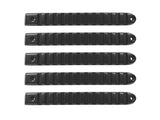 DV8 Offroad 2007-2018 Jeep JK Black Rail Style Door Handle Inserts - Set Of 5 - D-JP-190028-BK-5
