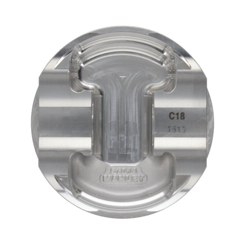 Manley Nissan GT-R 3.8L VR38DETT 99mm Bore 9.8:1 CR -2cc Dish Extreme Duty Piston Set w/ Rings - 634010CE-6