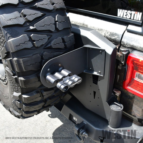 Westin 07-18 Jeep Wrangler JK / 18-22 Jeep Wrangler JL RotoPax Mount - Tex. Blk - 59-89025