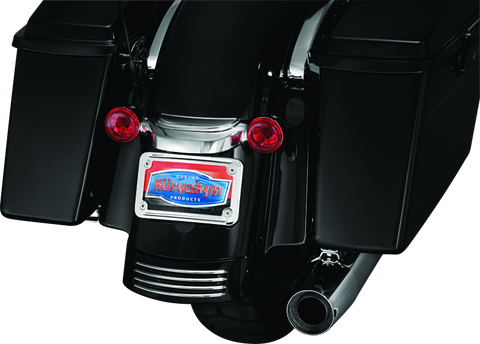 Kuryakyn Curved License Plate Mount Chrome - 3157