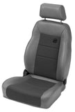 Bestop 76-86 Jeep Cj7 Front Driver Side Trailmax II Pro Seat (Center Fabric Insert Charcoal/Gray) - 39461-09