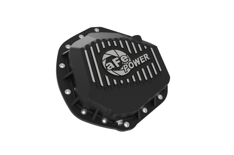 aFe Power Pro Series Rear Differential Cover Black w/Machined Fins & Gear Oil 14-18 RAM 6.7L Diesel - 46-70392-WL