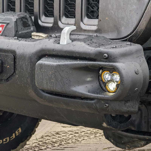 KC HiLiTES FLEX ERA 3 Dual Mode SAE Fog Light - Single Light Master Kit (w/Clear + Yellow Lens) - 1284