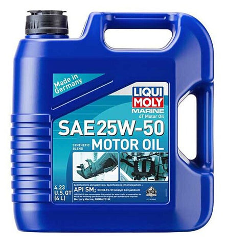 LIQUI MOLY 4L Marine 4T Motor Oil SAE 25W50 - 22510