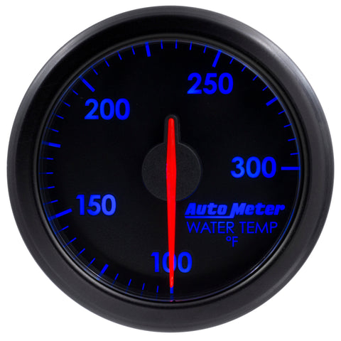 Autometer Airdrive 2-1/6in Water Temperature Gauge 100-300 Degrees F - Black - 9154-T