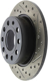 StopTech 11-17 Volkswagen Jetta /Golf / Golf GTI Slotted & Drilled Rear Left Rotor - 127.33135L