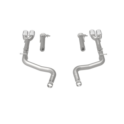 MagnaFlow Axle-Back, SS, 2.5in, Quad Split Rear 3.5in Tip 2015 Dodge Challenger R/T 5.7L - 19210