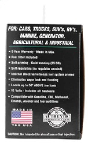 K&N Performance Electric Fuel Pump 9-11.5 PSI Diesel - 81-0403