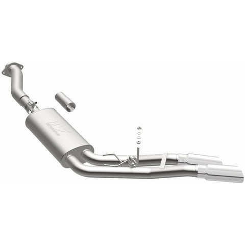 MagnaFlow 11-13 Ford F-150 Pickup Dual Same Side Before P/S Rear Tire Stainless CatBack Perf Exhaust - 15101