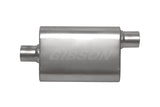 Gibson CFT Superflow Center/Offset Oval Muffler - 4x9x18in/2.5in Inlet/2.5in Outlet - Stainless - 55162S