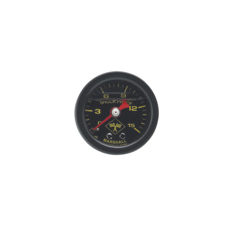 Russell Performance 15 psi fuel pressure gauge black face and case (Liquid-filled) - 650310