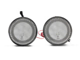Raxiom 07-18 Jeep Wrangler JK Axial Series LED Turn Signals w/ Halo- Clear - J127016