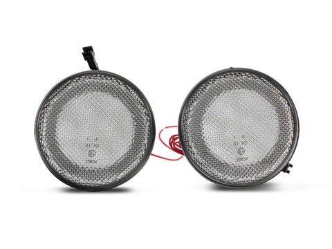 Raxiom 07-18 Jeep Wrangler JK Axial Series LED Turn Signals w/ Halo- Clear - J127016