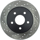 StopTech 12-15 Ford Focus w/ Rear Disc Brakes Rear Right Slotted & Drilled Rotor - 127.61099R