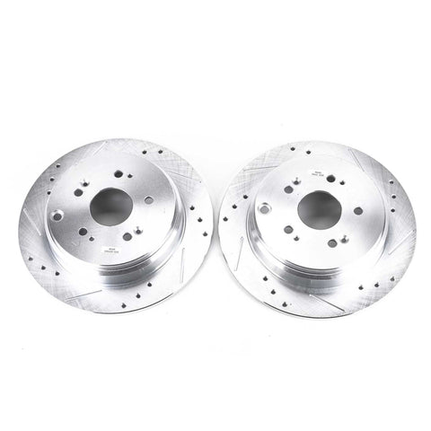 Power Stop 07-18 Acura RDX Rear Evolution Drilled & Slotted Rotors - Pair - JBR1158XPR
