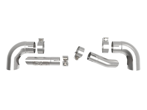 aFe MACHForce XP 304 Stainless Steel Exhaust Tip Upgrade 21-23 Jeep Wrangler JL Rubicon - 49C38102-H