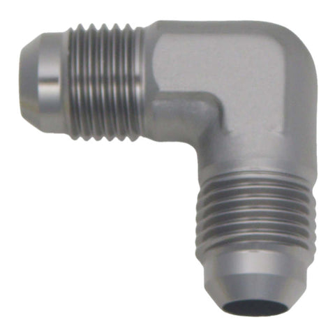 DeatschWerks 6AN Male Flare To 6AN Male Flare 90-Degree Coupler Fitting - 6-02-0207