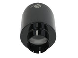 aFe Takeda 409 SS Clamp-On Exhaust Tip 2.5in. Inlet / 4.5in. Outlet / 7in. L - Black - 49T25454-B071