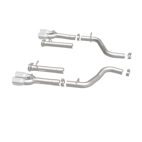 MagnaFlow Axle-Back, SS, 2.5in, Quad Split Rear 3.5in Tip 2015 Dodge Challenger R/T 5.7L - 19210