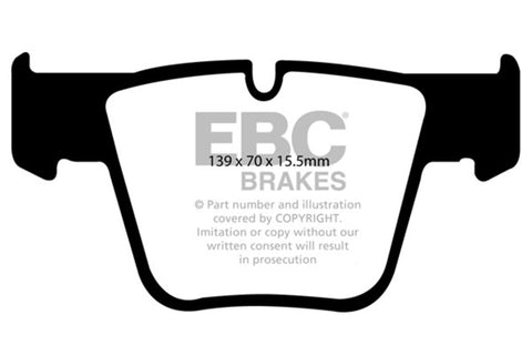 EBC 07-11 Mercedes-Benz CL63 AMG 6.2 Yellowstuff Front Brake Pads - DP41941R