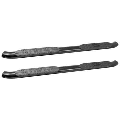 Westin 2014-2018 Chevrolet/GMC Silverado Sierra 1500 Dbl Cab PRO TRAXX 4 Oval Nerf Step Bars - Black - 21-23715