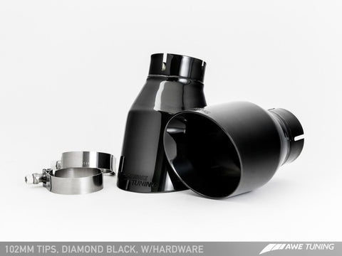AWE Tuning BMW F10 M5 Touring Edition Axle-Back Exhaust Diamond Black Tips - 3015-43066