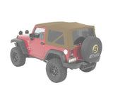 Bestop 07-18 Jeep Wrangler JK 2-Door Window Set (Pebble Beige Twill) - 58442-74