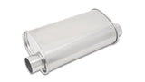 Vibrant StreetPower Oval Muffler 5in x 9in x 15in - 2.5in inlet/outlet (Offset-Offset Same Side) - 1129