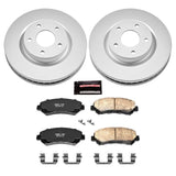 Power Stop 08-14 Nissan Rogue Front Z17 Evolution Geomet Coated Brake Kit - CRK4724