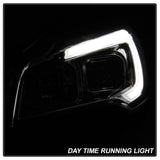 xTune 13-16 Ford Escape 13-16 LED Light Bar Halogen Proj Headlights - Chrome (PRO-JH-FESCA13-LB-C) - 9042928