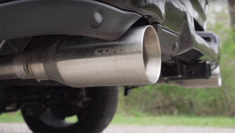 Corsa 2019 Ram 1500 5.7L Crew Cab w/ 57in or 76in Bed Cat-Back Dual Rr Exit 5in Satin Polished Tips - 21035