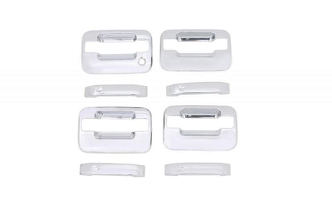 AVS 04-14 Ford F-150 (No Keypad/Passenger Keyhole) Door Handle Covers (4 Door) 8pc Set - Chrome - 685302