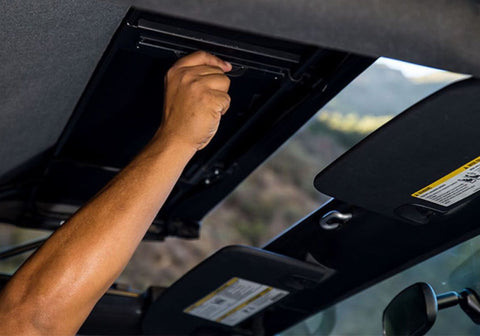 Rampage 2007-2018 Jeep Wrangler(JK) 2-Door Trailview Tonneau Top - Black Diamond - 990235